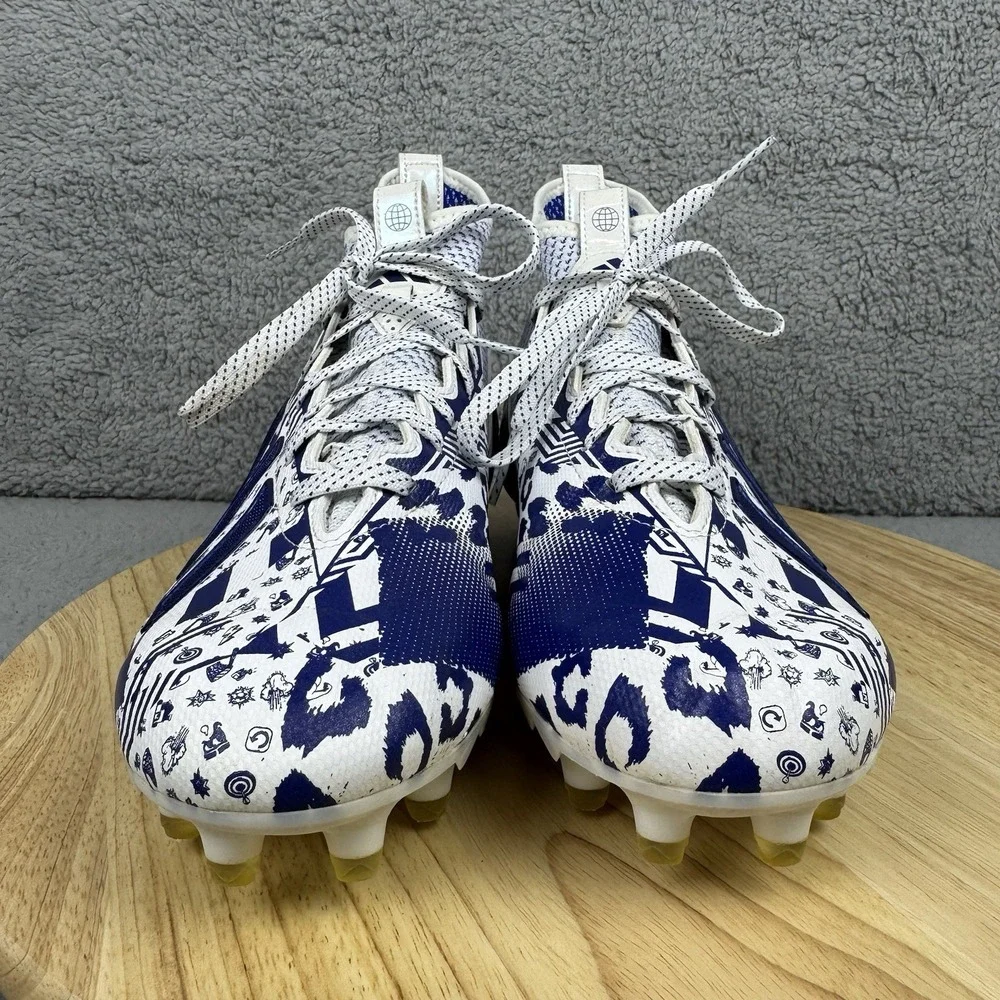 ADIDAS‎ Freak 23 7v7 SMU Mens Size 9.5 Royal Blue White Football Cleats Shoes